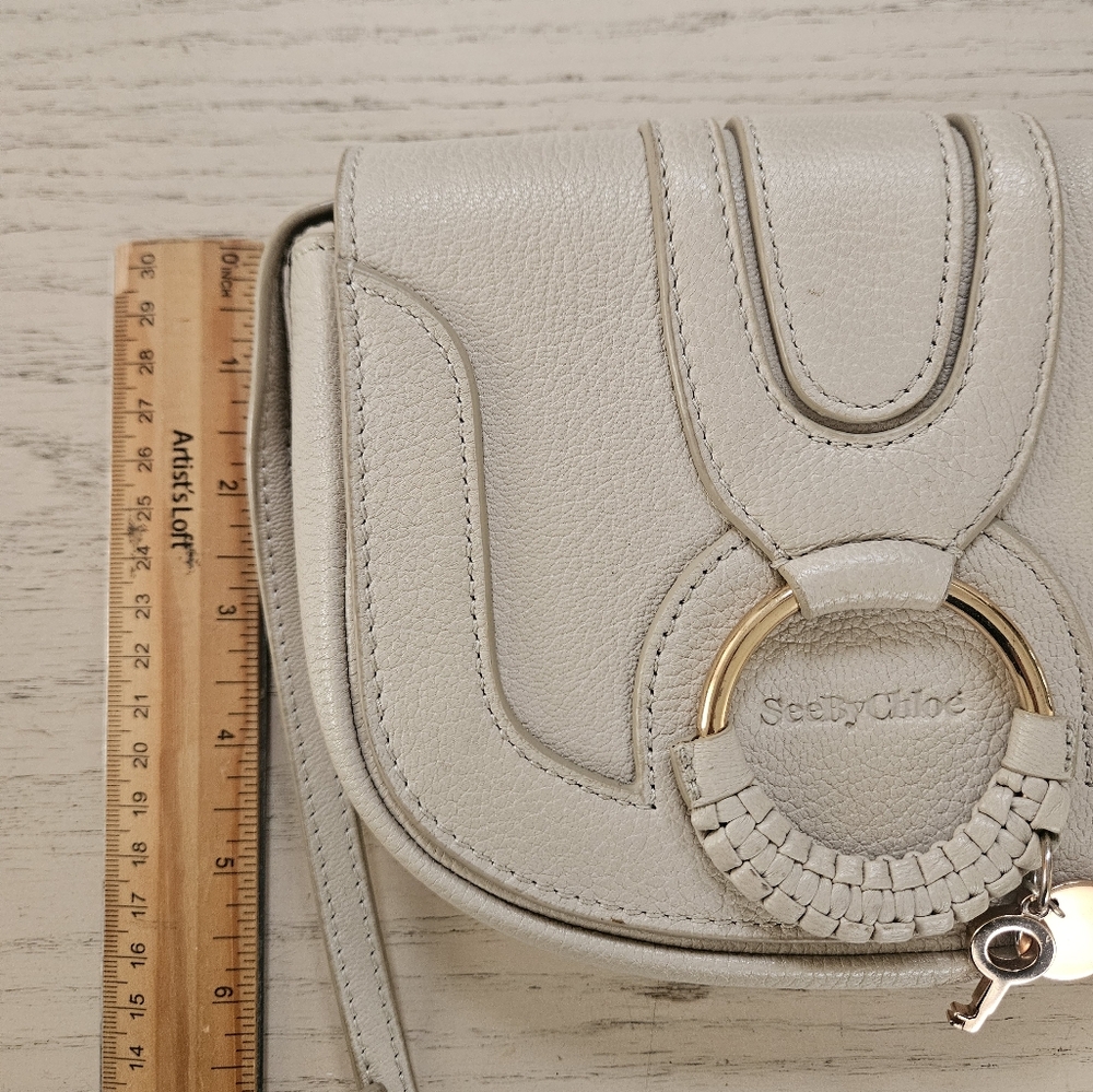 See By Chloe Cream Leather Crossbody Bag - Picture 7 of 7